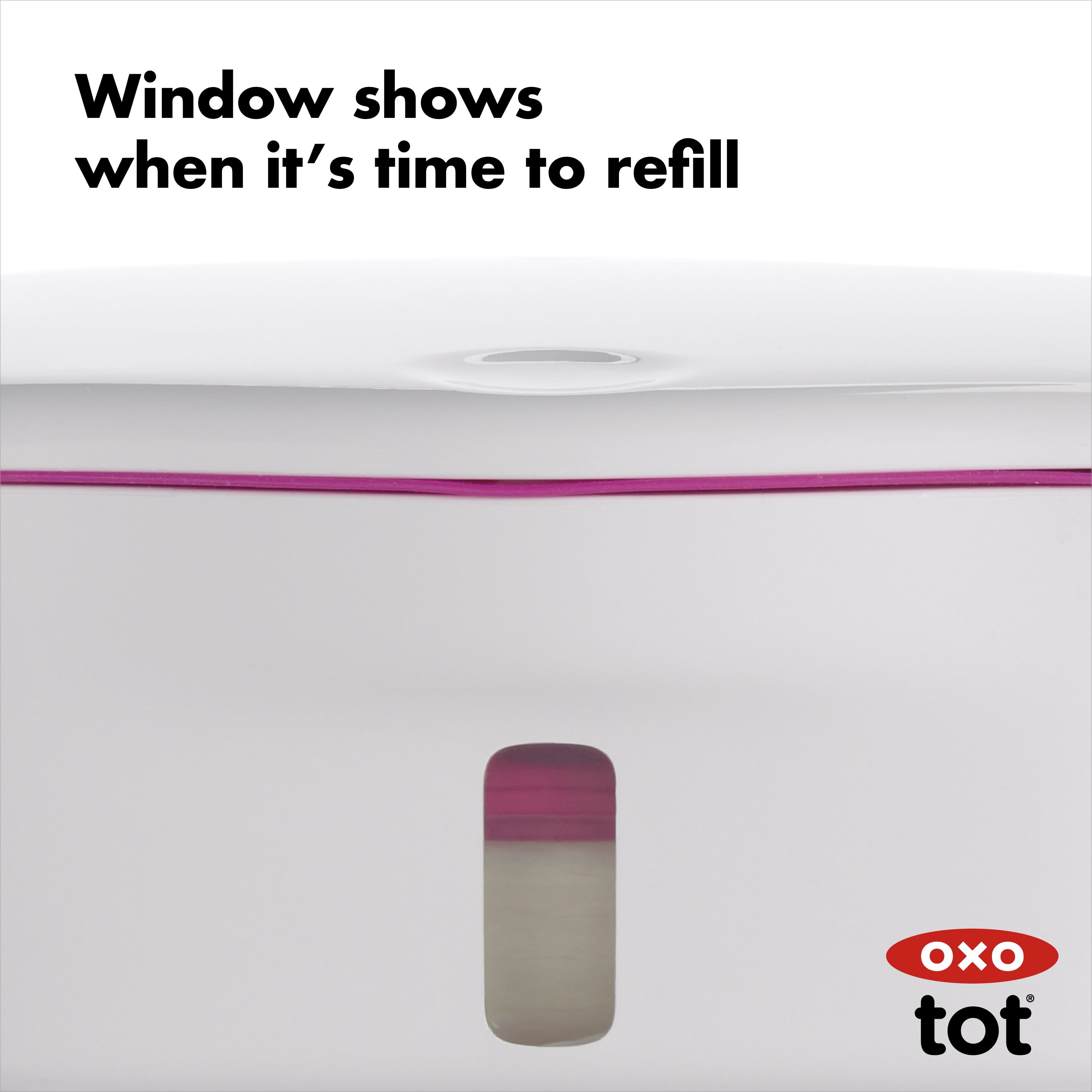 OXO Tot Perfect Pull Wipes Dispenser, Pink