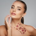 thumbnail image 2 of Unique Bargains 10 Pcs Realistic Temporary Tatto Cartoon Fake Tattoos Pink Yellow, 2 of 5