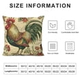 thumbnail image 5 of Nawypu  Rooster Painting Farmhouse Decorative Throw Pillowcase Country Burlap Pillow Cover Cushion Case 18’’x18’’, 5 of 5