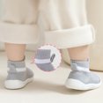 thumbnail image 6 of Byseng Baby Shoes Non-Slip Breathable Slippers, Soft Rubber Sole, Gray, 11.5, 6 of 8