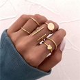 thumbnail image 1 of Silver Color Crystal Rings Set for Women, Cubic Zirconia Moon Arrow Flower Heart Finger Wedding Rings, Female Fashion Jewelry 17349, 1 of 6