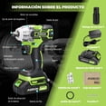 thumbnail image 2 of Llave De Impacto Inalámbrica Pistola Taladro Eléctrica 21v Merion Mb1, 2 of 4