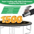 thumbnail image 3 of LHX Trampoline with Basketball Hoop 16FT 1500LBS Outdoor Trampolines for Kids Adults Backyard Heavy Duty Round Trampoline with Safety Enclosure Net, Lights, Sprinklers, Socks, No Gap Design, 3 of 9