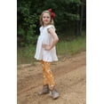 thumbnail image 4 of Millie Loves Lily Girls' Marigold & Cream 4-pc Cotton Top & Printed Legging Set, Toddler Girls, Size 3T, 4 of 5