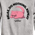 thumbnail image 3 of Pokémon - Slowpoke Relax Do Nothing Repeat - Youth Crewneck Fleece Sweatshirt, 3 of 5