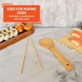 thumbnail image 5 of Imusa Usa Juego Completo De Sushi De Bambú De 3 Piezas (Alfombrilla Enrollable, Palillos Y Paleta) Utensilios De Cocina De Varios Tamaños, Color Marrón, 5 of 5