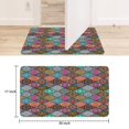 thumbnail image 6 of Bohemian Colored Geometric Patterns (2) Door Mat 30 X 17 Inch Welcome Doormat Indoor Outdoor Entrance Floor Mat Non Slip Spring Summer Decor Rubber Mats, 6 of 6