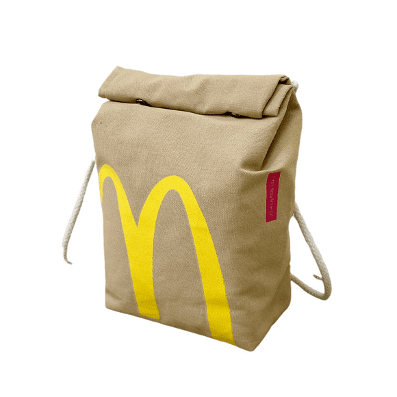 Realistic Mcdonalds Backpack/messenger Side Bag - Fast Food Gift Pocket Shoulder Bag Handbag Large Capacity