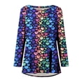 thumbnail image 4 of Qertyioot Cadeau de la Saint-Valentin! Blouse Décontractée à Manches Longues et Col Rond pour Femmes, Imprimé St. Patrick, 4 of 5