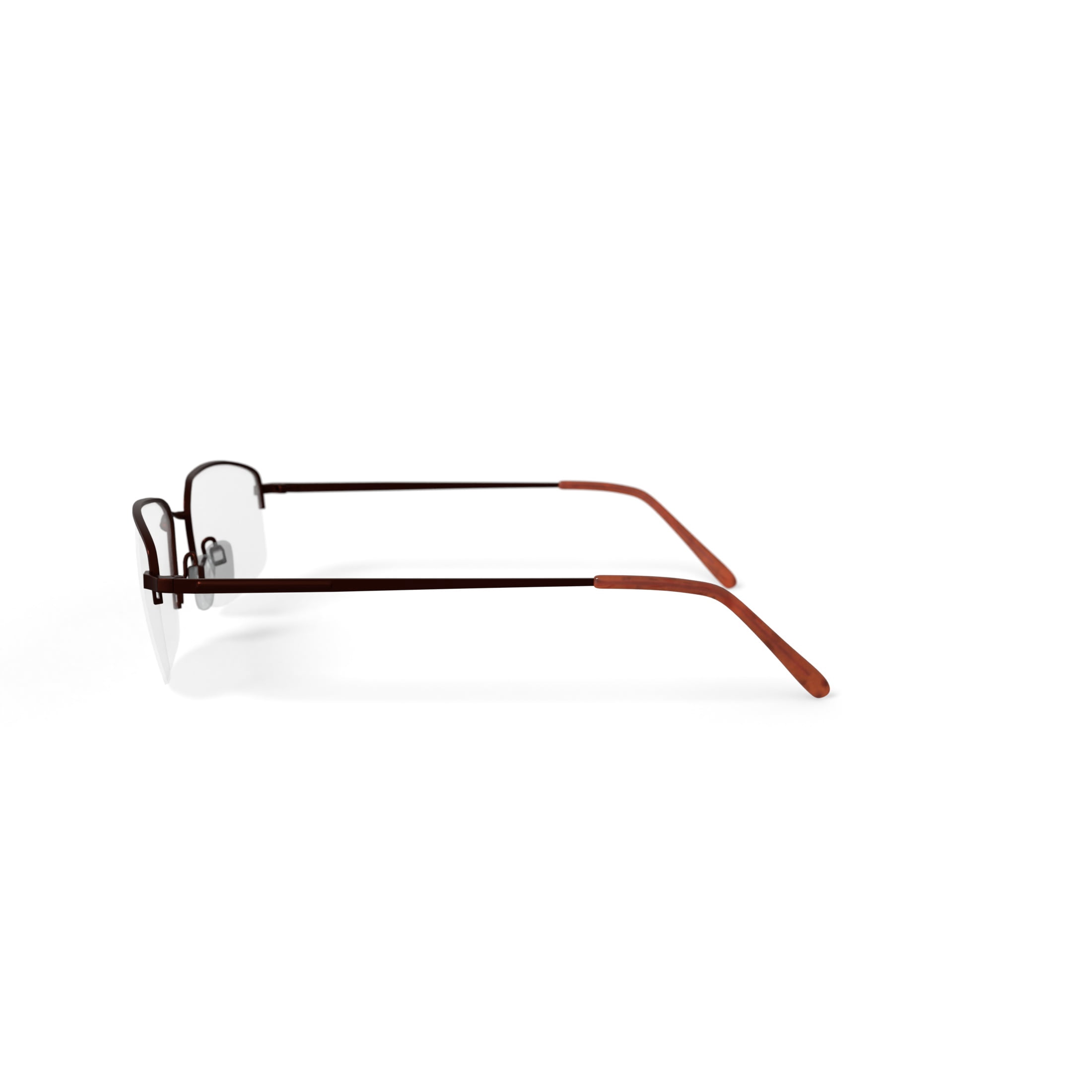 TiFlex Men's T1506 Square Square Prescription Eyeglasses with Case, Bronze