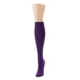 thumbnail image 2 of MeMoi Women's Cotton Blend Solid Knit Knee High Socks - Womens - Female, One Size, Pavement, 2 of 5