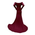 thumbnail image 3 of Vedolay Plus Size Maternity Dresses Women Boho Maxi Maternity Dress for Photoshoot Long Pink and Blue Pregnancy Dresses for Baby Shower Party Formal Gown,Red XL, 3 of 5