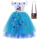 thumbnail image 3 of Vestido de tul con tutú Mirabel para niña, vestido de princesa elegante para fiesta de cumpleaños, disfraz de carnaval, Halloween, Cosplay, disfraz de Madrigal Encanto, 3 of 5
