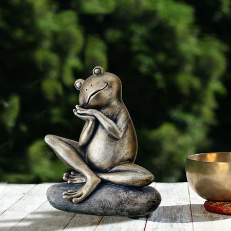 Resin Dreaming Frog On Stone 7