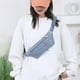 thumbnail image 5 of Bolso impermeable de nylon bandolera para mujeres y hombres | Bolso de hombro ligero para correr en el pecho, correa ajustable, gran capacidad, bolso de viaje para deportes al aire libre – azul, 5 of 6