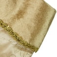 thumbnail image 3 of Northlight 20" Gold Glittered Poinsettia Christmas Stocking, 3 of 6