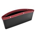 thumbnail image 2 of Caja de almacenamiento universal para espacio de asiento de coche, organizador de hendidura para asiento de bolsillo (rojo vino) Likrtyny Accesorios para autos y motos, 2 of 9
