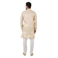 thumbnail image 4 of eloria Men's Tunic Jacquard Kurta Pajama Indian Traditional Suit Wedding Party Dress Set Party Wear Apparel, 4 of 6