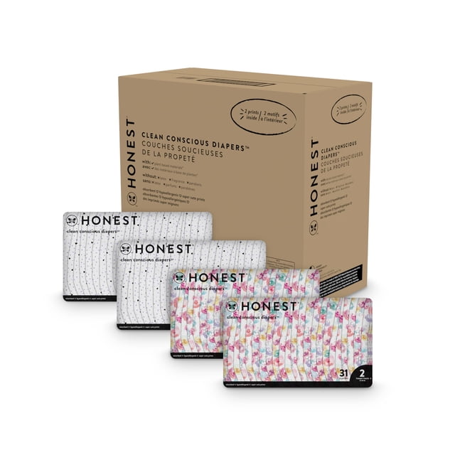 Pañales The Honest Company Clean Conscious a base de plantas Su