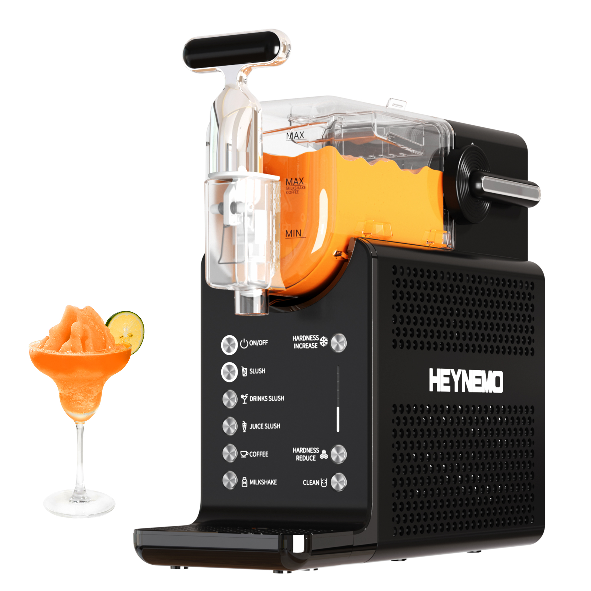 CozyHom Slushie Machine for Home: 68oz Single-Tank Frozen Drink Maker with Rapid Chill Technology, Self-Cleaning System & 5 Drink Modes, Keep Drinks Cold up to 12 Hours, ETL Certified, Black