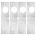 thumbnail image 1 of 4 Sets Cabinet Hinge Door Hinge Repair Plate Kit Hinge Fixing Plate Stainless Steel Plate Repair, 1 of 3