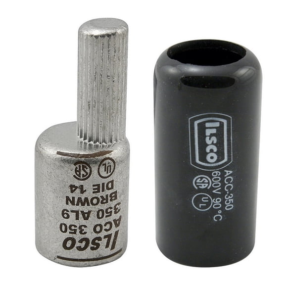 Ilsco ACO-750 Dual Rated Compression Pin Terminal with Insulating Cover