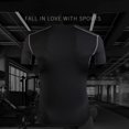 thumbnail image 5 of Men's Speed Dry Short Sleeve Compression Shirts, High Elastic Sports Baselayer T-Shirts Tops, Athletic Workout Shirt, 5 of 10