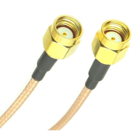1x 15cm RP-SMA male to RP-SMA male jack center straight RG316 cable high quality ships from USA