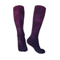 thumbnail image 5 of Lsque Black Dark Blue Purple Printed Crew Socks Men's Women's LightWeight Thin Casual Calf Socks ,Knee High Socks,Cotton Socks, 5 of 9