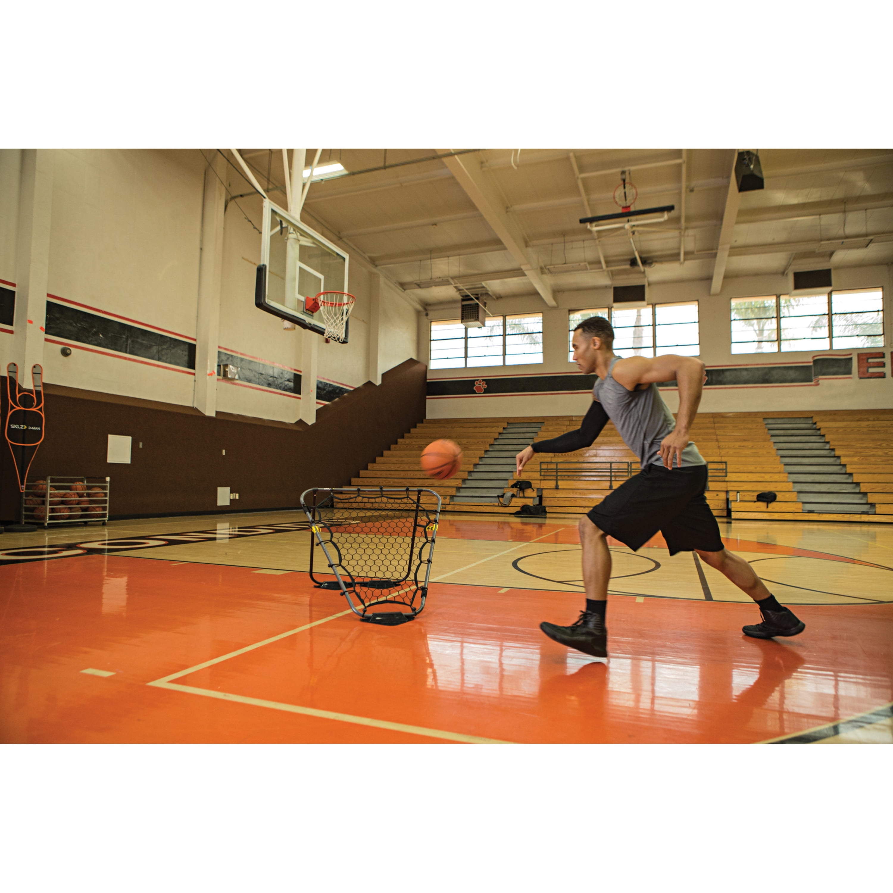 SKLZ Solo Assist Basketball Rebounder Training Tool for Individual and Team Drills.