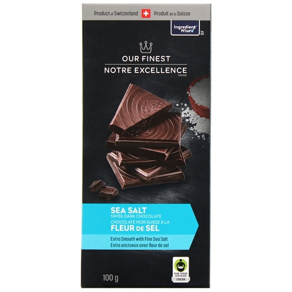 Chocolat noir suisse Notre Excellence au caramel salé 100 g