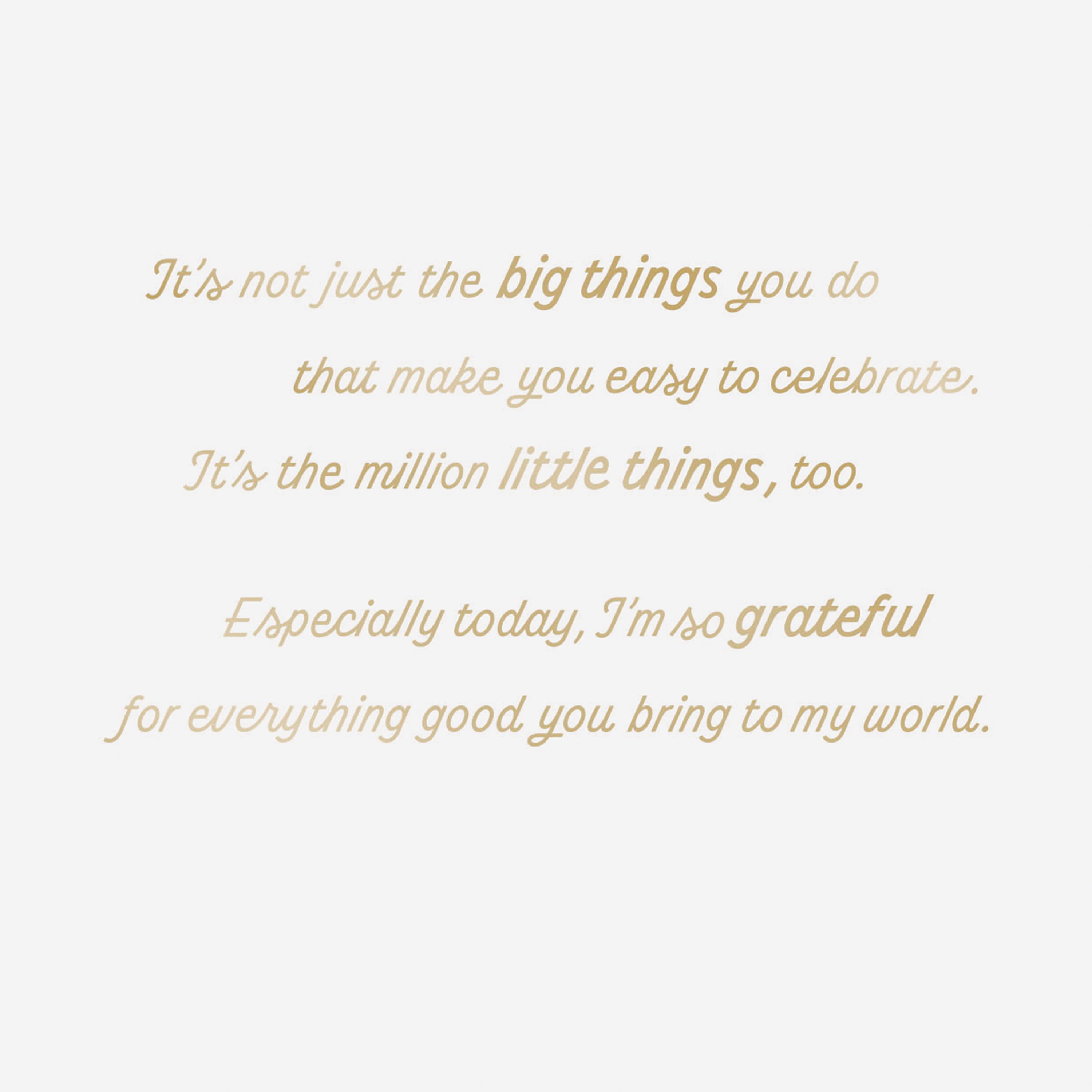 Hallmark Gift Card Greeting Card for Birthday, Congratulations, Friendship (So Glad You're in My Life)