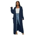 thumbnail image 1 of Pull à Manches Longues pour Femmes, Cardigan en Tricot Décontracté Automne Hiver, 1 of 4