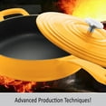 thumbnail image 5 of Chantal Enameled Cast Iron Cookware, 4 quart Saute Skillet, Marigold, 5 of 8