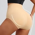 thumbnail image 4 of Tummy Shaping High Waist Underwear Breathable Invisible Design Butt Lifting Panties Briefs for Women Shapewear Thongs color XXL, 4 of 4