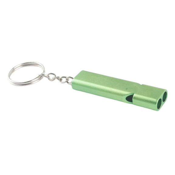 BIBABLYKE Aluminum Alloy Emergency Keyring Whistle Safety Survival Whistle for Hikings Camping Training Outdoor Sports Training