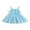 Blue, variant on RUINIXCW Kids Toddler Baby Girl Summer Tulle Dress Birthday Cake Smash Outfit Baby Girls Photoshoot Outfits Sleeveless Mesh Ruffled Princess Birthday Baptism Wedding Party Dress