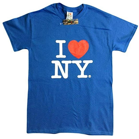I Love NY Manches Courtes, T-Shirt Coeur, Tee-Shirt Hommes, Logo Sérigraphié