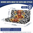 thumbnail image 7 of CHAQLIN Highland Cow Sunflower RV Dinette Cushion Covers Stretch, Fit for Camper Travel Trailer, Jackknife Sofa Bed Slipcovers Fit for Jackknife Sleeper Sofas RV Jackknife Sofa Bed, 7 of 7