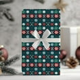 thumbnail image 4 of Christmas Sweater Style Wrapping Paper Roll, Festive Knit Snowflake Holiday Gift Wrap, Cozy Xmas Paper, Winter Wrap Rolls for Christmas Birthday, 23x58in / Roll, 4 of 5