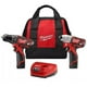 thumbnail image 1 of KIT DE ROTOMARTILLO Y ATORNILLADOR DE IMPACTO 12V Milwaukee Inalambrico M12 ™, 1 of 3