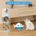 thumbnail image 2 of ZZHY Direct 3-in-1 Interactive Cat Toy with Fluttering Butterfly, Ambush Feather & Balls - Automatic Electric Tumbler, Dual Power, Auto on/off for Indoor Cats, 2 of 8