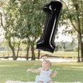 thumbnail image 3 of Black balloon foil balloons, digital birthday party decorations, digital balloons, 3 of 6