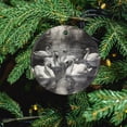 thumbnail image 5 of Ceramics Ornaments Drawing Seven Swans A Swimming 2024 Ornament Beautiful Swan Christmas Xmas Tree Ornament Decoration Hanging Pendant Decor for Family Friend, 5 of 8