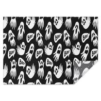 Ghost Boo Halloween Pattern Rectangle Tablecloth 60"x84",Waterproof Polyester Rectangle Table Cloth, Wipeable Spillproof Polyester Tablecloth for Dining, Camping, Indoor and Outdoor