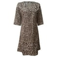 thumbnail image 2 of 2025 Wonen Paillettes Aguichant N Femme Noir Rétro Élégant Fête Culb Robe Manche Courte Ample T-Shirt Robe Dames Robes Décontracté Été Manche Longue Robe Robes pour Femmes Femmes Floral Max, 2 of 4