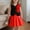 Red, variant on BRGZLK Girls Dress Set Summer Solid Color Academy Style Satin Flower Sleeveless Top and Solid Color Pleated Skirt Two Pieces Set School Uniform Skirts Blue 6-7 Years