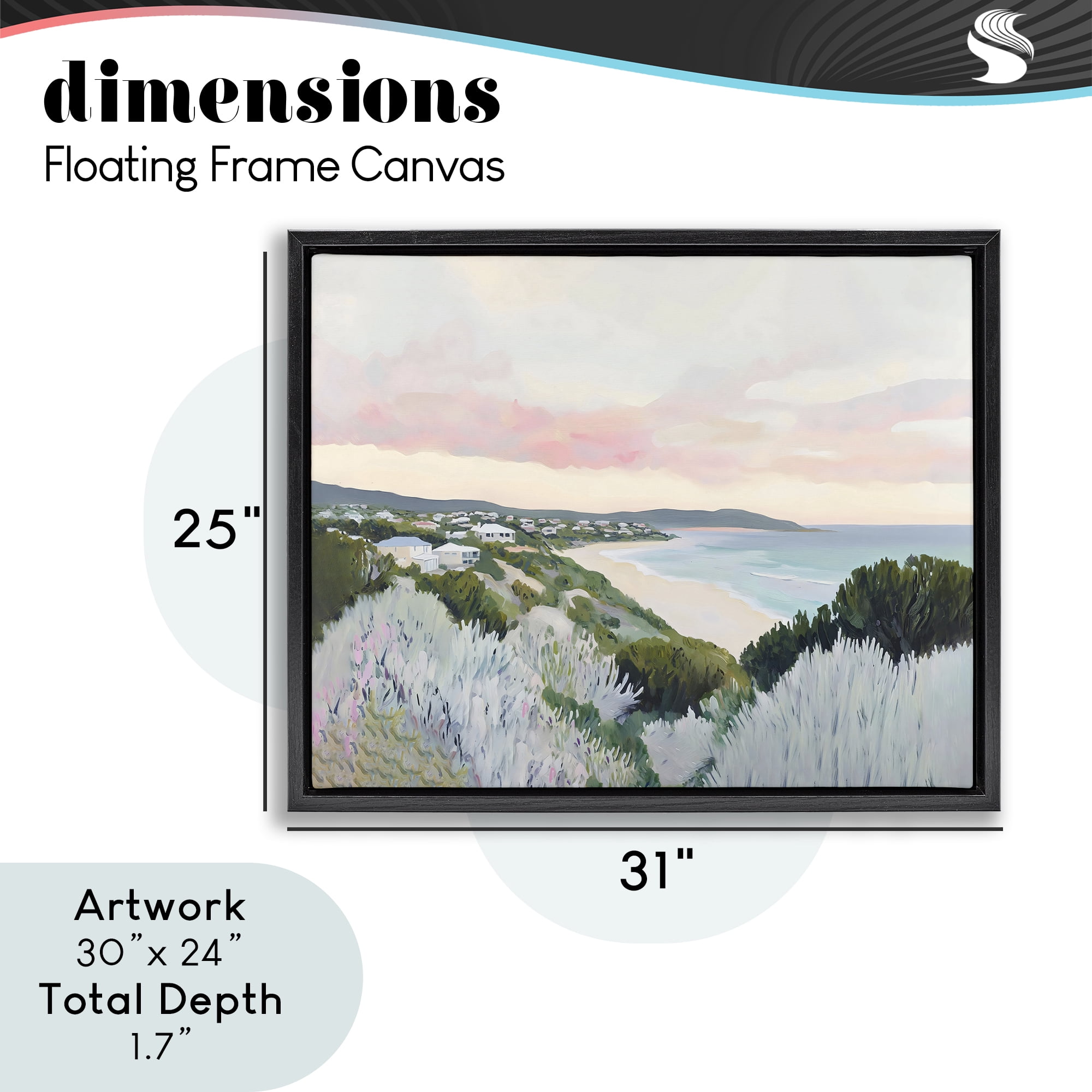 Stupell Industries Cape Cod Evening Light Black Framed Floater Canvas Wall Art, design by The Prints Vibe