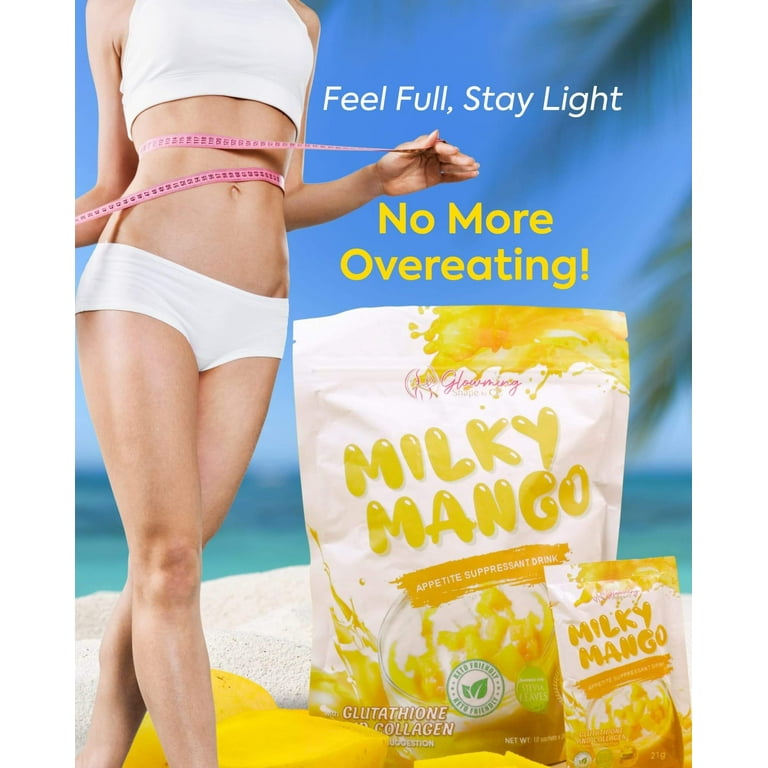 Cris Cosmetics Milky Mango Glutathione and Collagen Drink 10 Sachets