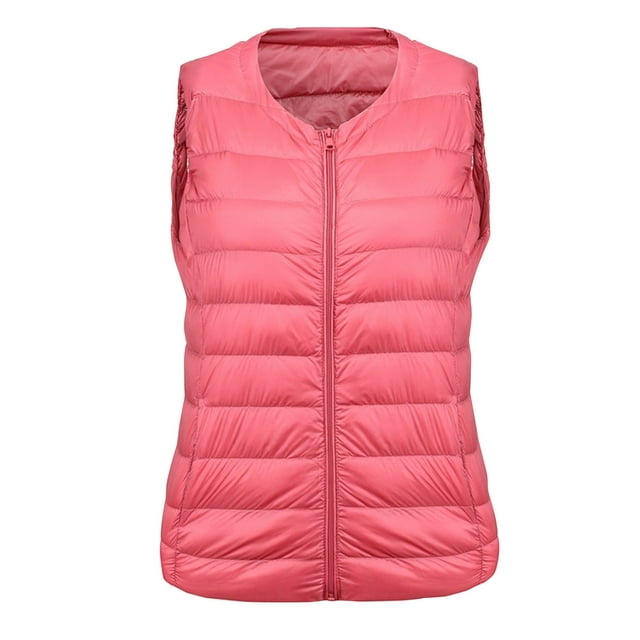 HongQid Puffer Vest for Women Winter Vest Ultra Lightweight Down Packable Wind Resistant Warm Zipper